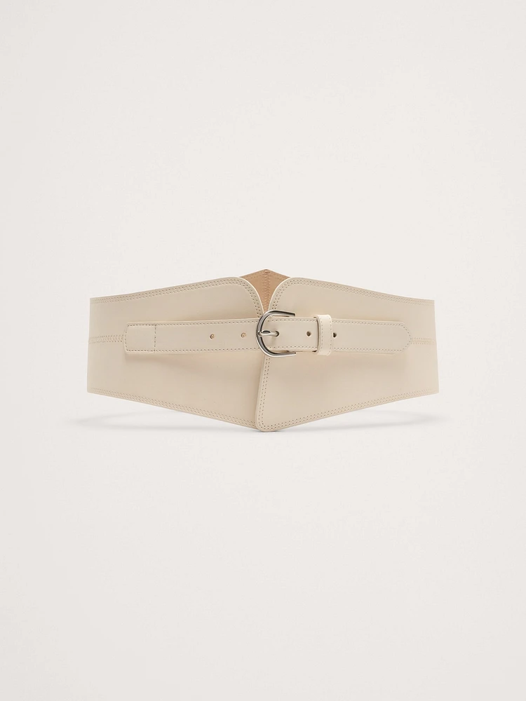 Leather Corset Waist Belt