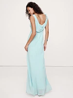 Twisted Shoulder Maxi Dress