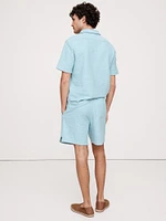 Slub Bouclé Pull-On Short
