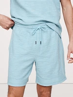 Slub Bouclé Pull-On Short