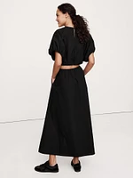 Poplin Maxi Skirt