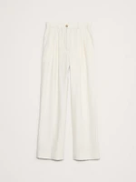 Soho High-Rise Wide-Leg Linen Pant