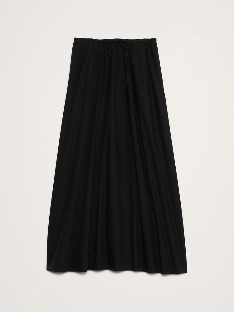 Poplin Maxi Skirt