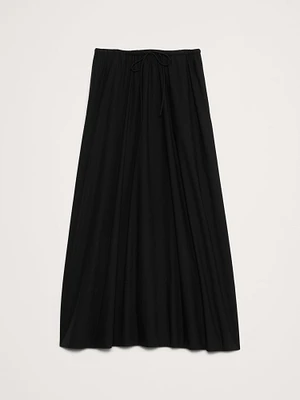 Poplin Maxi Skirt