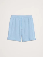 Slub Bouclé Pull-On Short