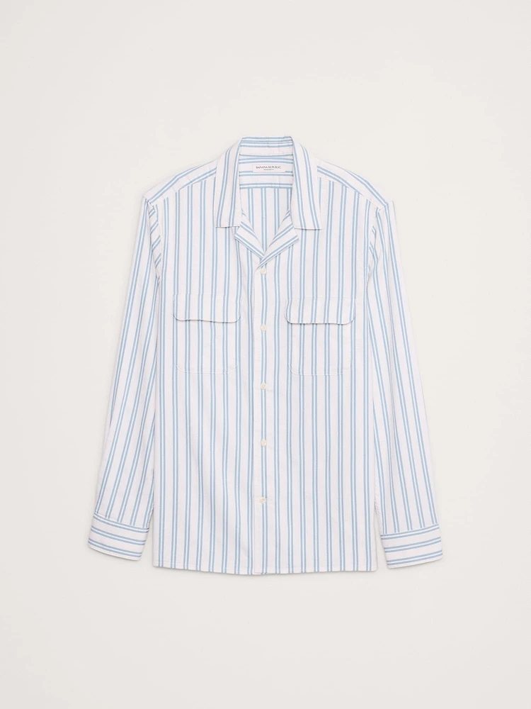 Textured Stripe Resort Shirt