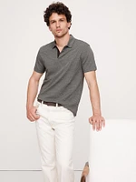 Luxury-Touch Stripe Polo