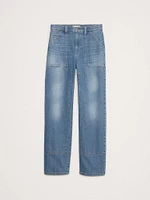 High-Rise Straight Cargo Jean