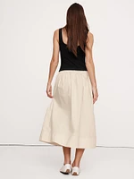 Drop-Waist Midi Dress