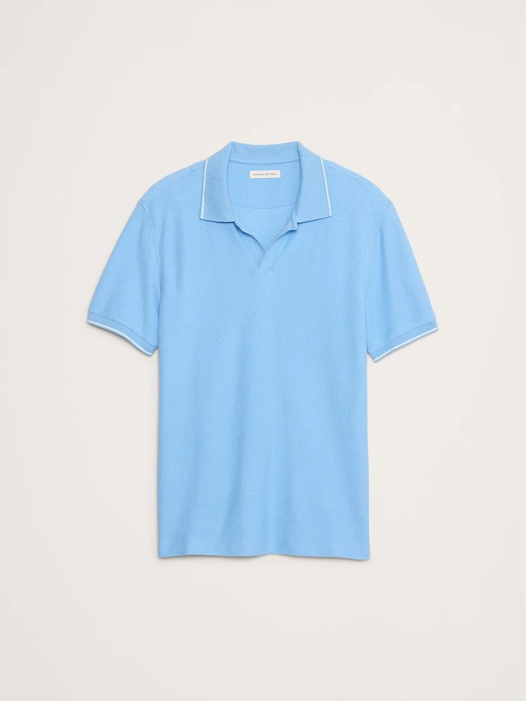 Zig-Zag Jacquard Polo