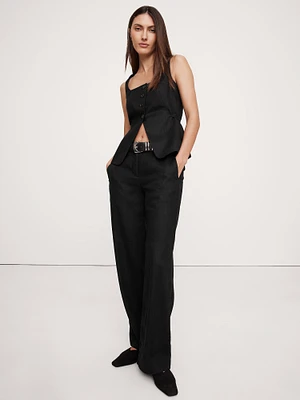 The Everyday Wide-Leg Linen Pant