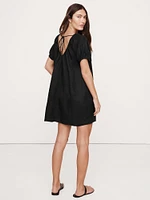 Viscose-Linen Mini Dress