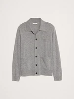 Cashmere Polo Cardigan