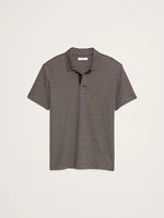 Luxury-Touch Stripe Polo