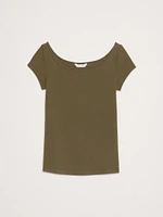 Refined Scoop-Neck T-Shirt