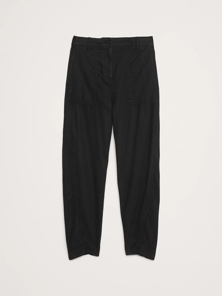 Super-Soft Soma High-Rise Barrel-Leg Pant