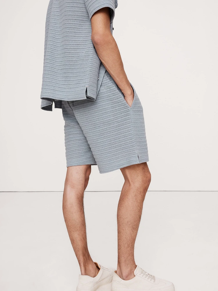 6" Herringbone Jacquard Pull-On Short
