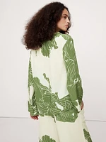 Relaxed Matte Silk V-Neck Top