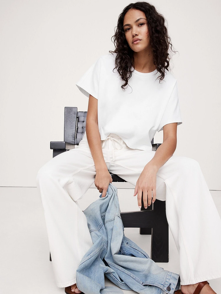 Loose Drawstring Jean