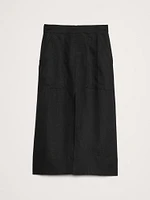 Linen Midi Skirt