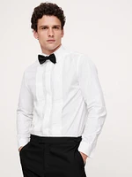 Slim Pleated Tuxedo Shirt