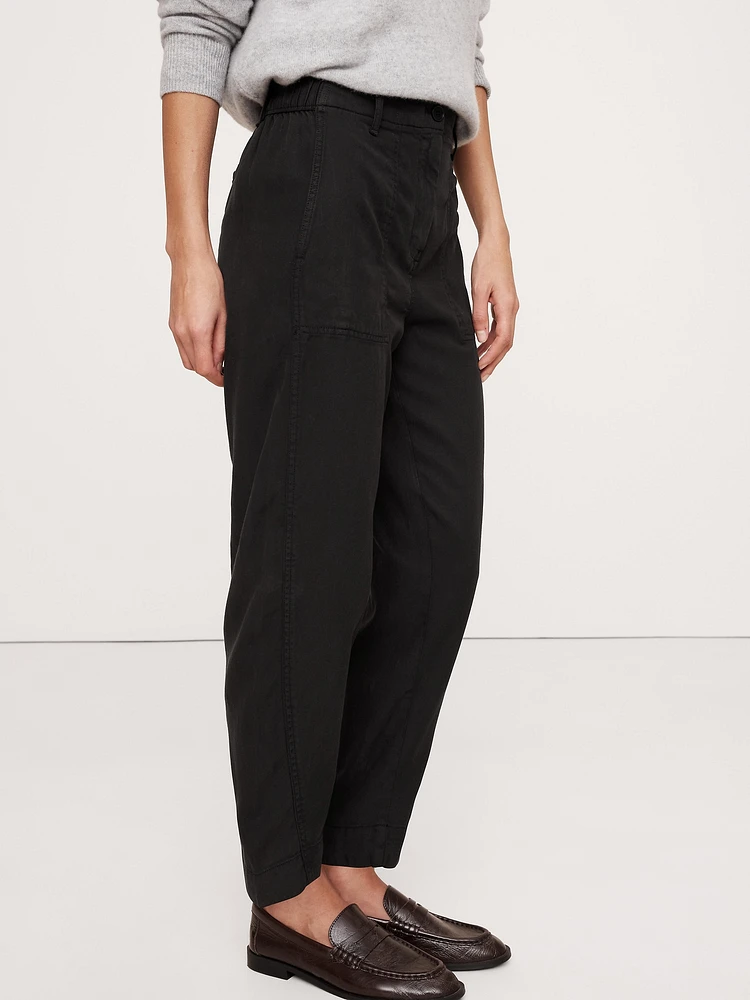 Super-Soft Soma High-Rise Barrel-Leg Pant