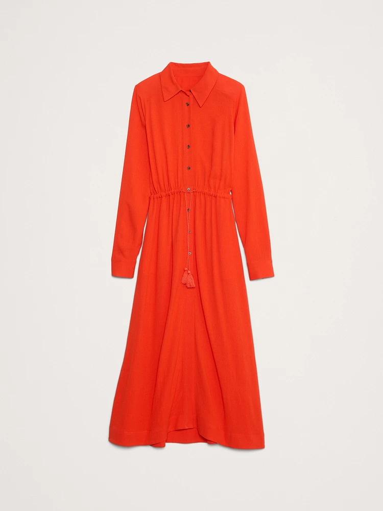 Gauze Shirt Dress
