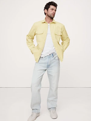 Cotton Twill Shirt Jacket