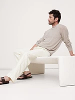 Relaxed Linen-Cotton Pull-On Beach Pant
