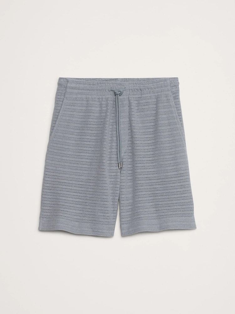 6" Herringbone Jacquard Pull-On Short