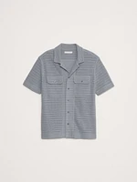 Herringbone Jacquard Resort Shirt