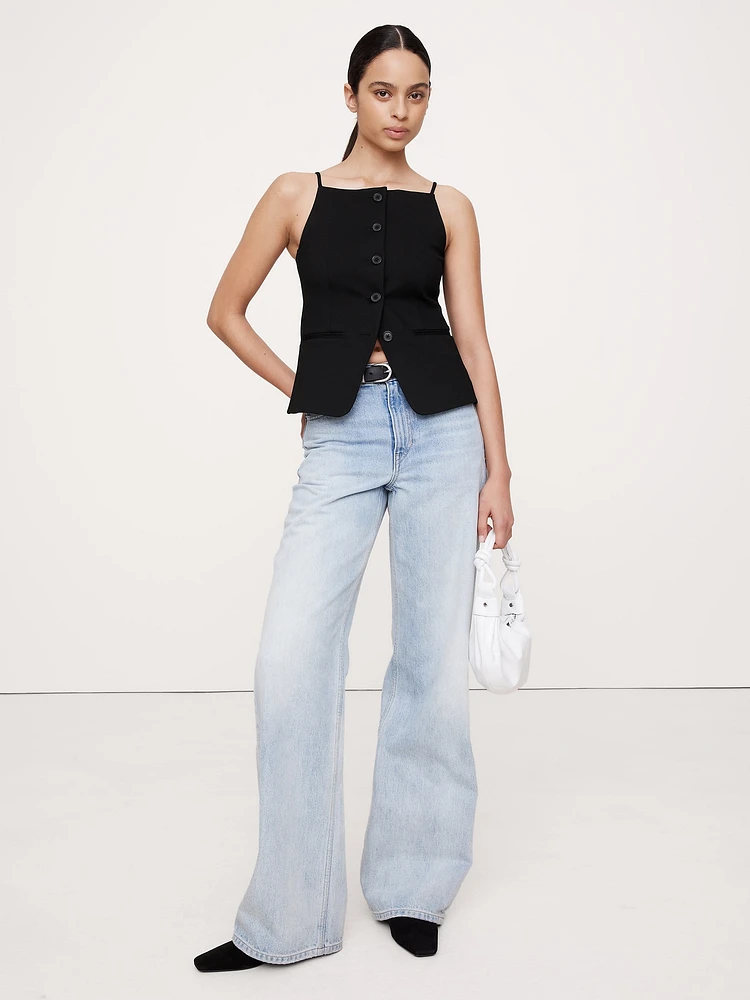 Everywhere Ponte Vest Top
