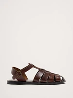 Leather Fisherman Sandal by Crosby Square