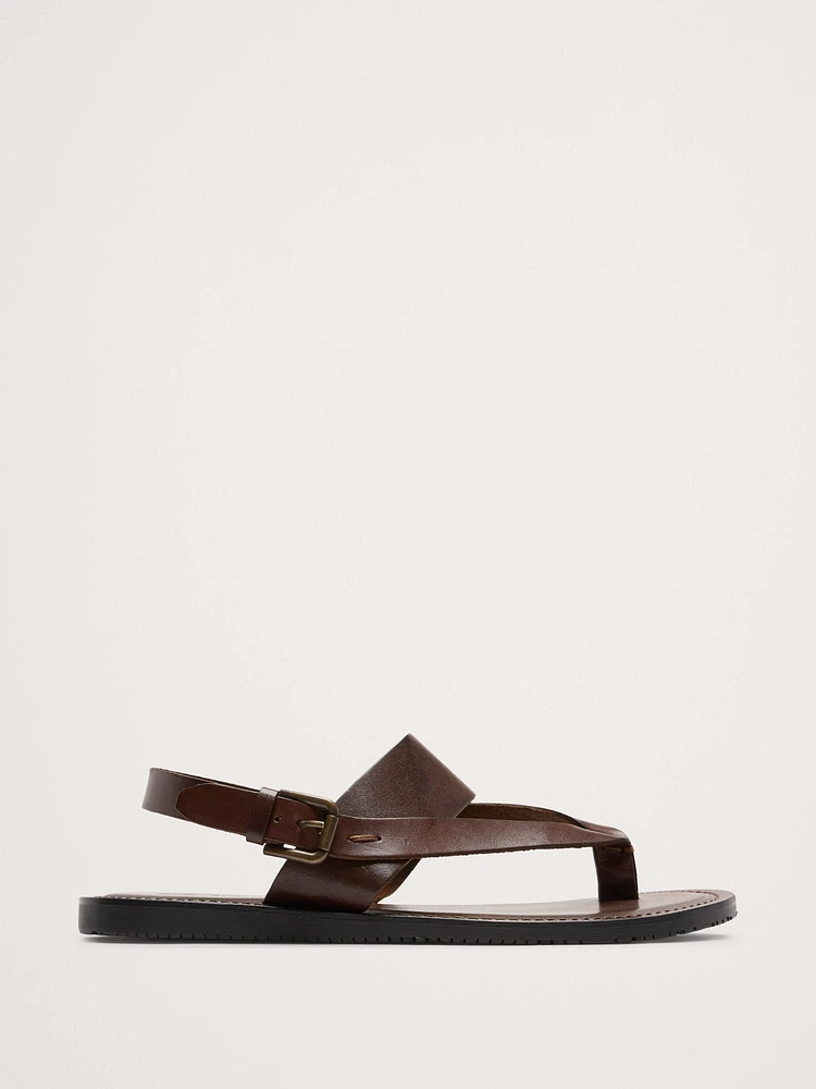 Leather Criss-Cross Sandal by Crosby Square