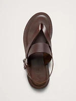 Leather Criss-Cross Sandal by Crosby Square