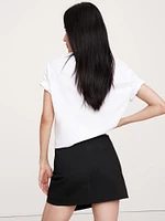 Everywhere Ponte Wrap Mini Skort
