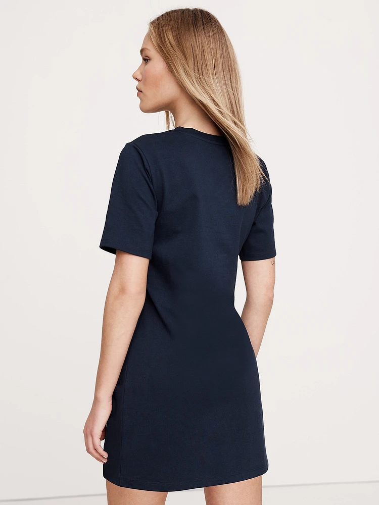 Cotton Twisted T-Shirt Dress
