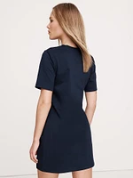 Cotton Twisted T-Shirt Dress