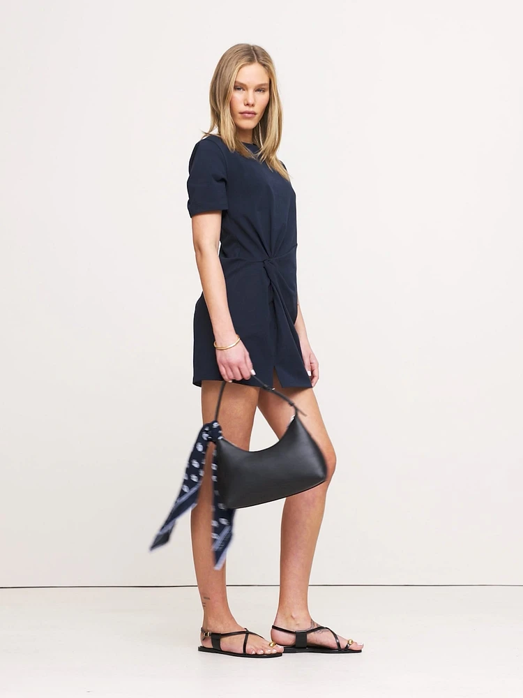 Cotton Twisted T-Shirt Dress
