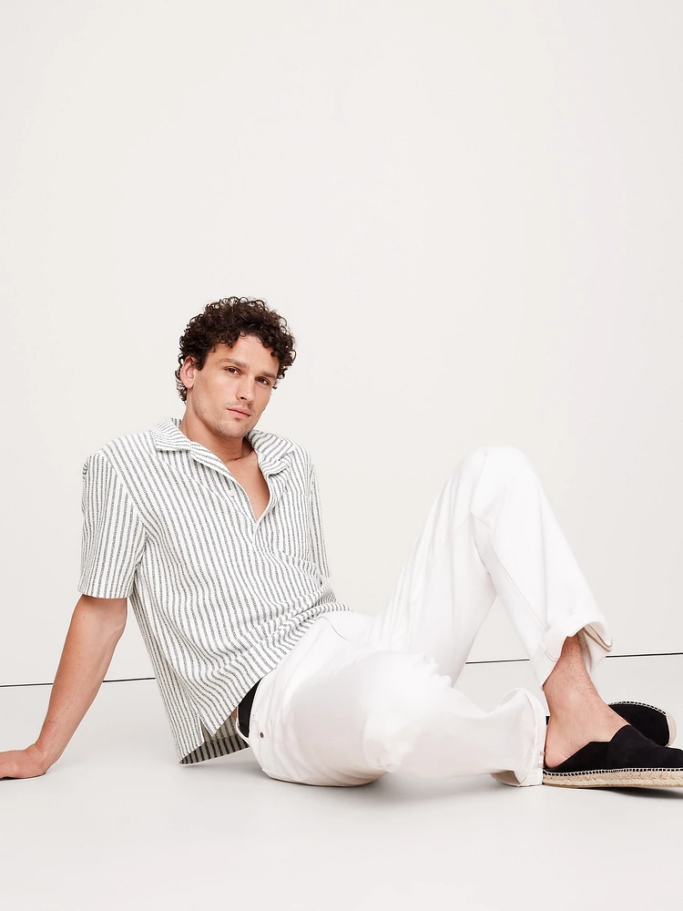Stripe Terry Polo