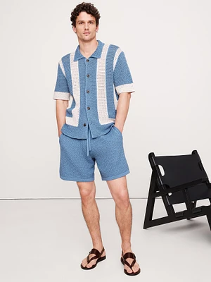 8" Crochet Cotton Pull-On Short