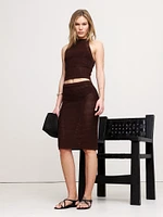 Cotton Crochet Mesh Skirt