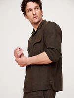 Standard-Fit Linen Resort Shirt