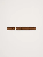 Cinza Nubuck Leather Belt