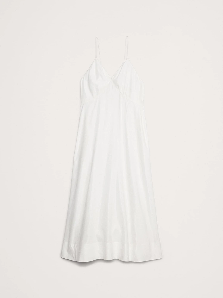 Viscose-Linen Maxi Dress