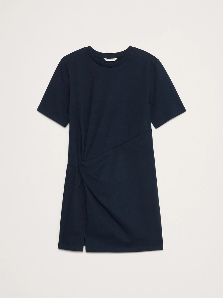 Cotton Twisted T-Shirt Dress