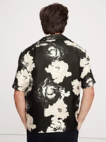 Standard-Fit Silk Resort Shirt