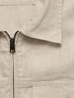 Linen-Cotton Mechanic's Jacket