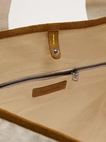 Canvas & Suede Weekend Tote