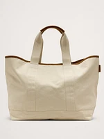 Canvas & Suede Weekend Tote
